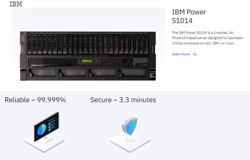 IBM Power servers the best protect data solutions from core data for business