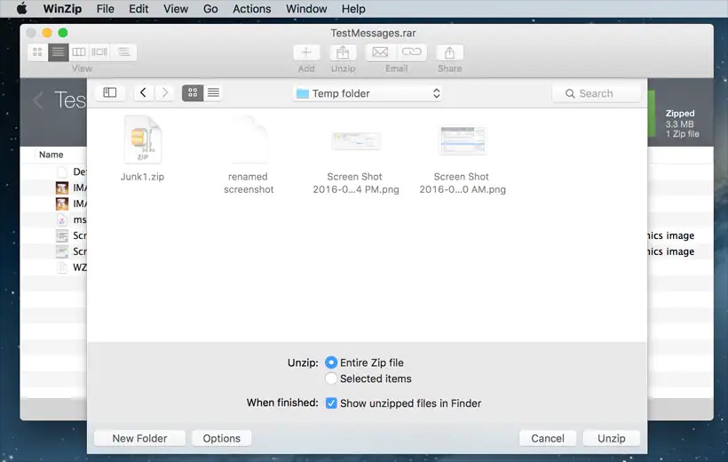 How to unzip files on Macbook?